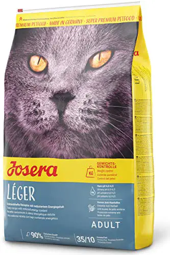 JOSERA Léger (1 x 10 kg) | Katzenfutter mit wenig Fett | für übergewichtige oder sterilisierte Katzen...